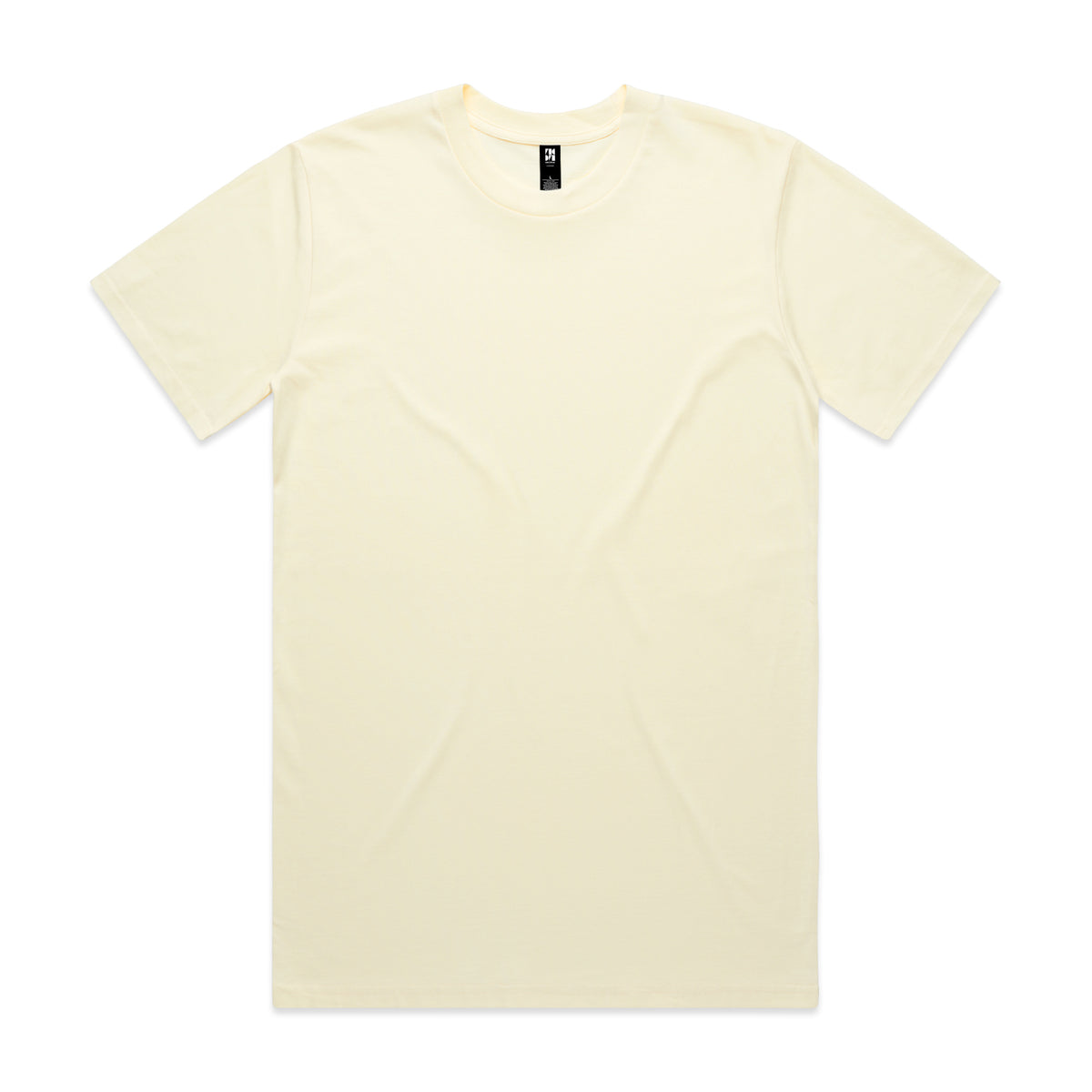 Classic heavyweight off-white cotton t-shirt with crew neck and short sleeves ideal for work uniforms and workwear
