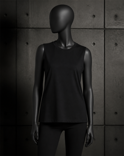 Wo's Maple Tank 4017 blank product on dark industrial concrete background