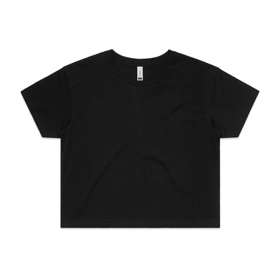 Wo's Crop Tee 4062 - Black