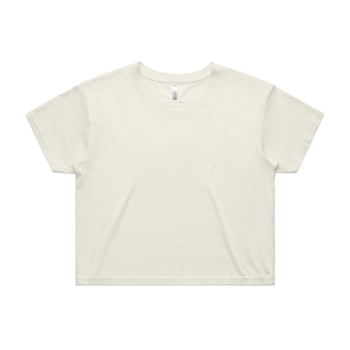 Wo's Crop Tee 4062 - Ecru