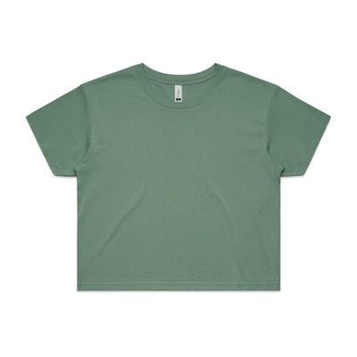 Wo's Crop Tee 4062 - Sage