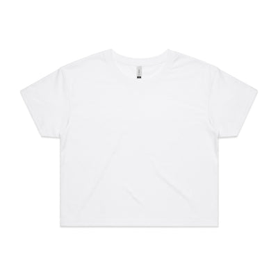 Wo's Crop Tee 4062 - White