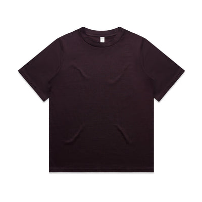 Wo's Heavy Tee 4080 - Plum