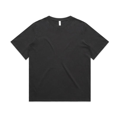 Wo's Heavy Faded Tee 4082 - Faded Black