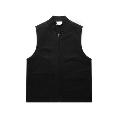 Wo's Canvas Heavy Vest 4528 - Black