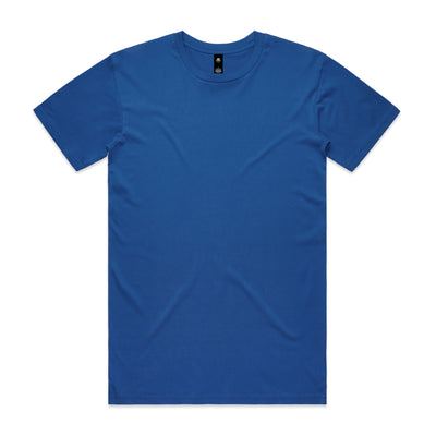 Solid royal blue short-sleeved crew neck planett staple tee perfect for comfortable work uniforms or casual workwear