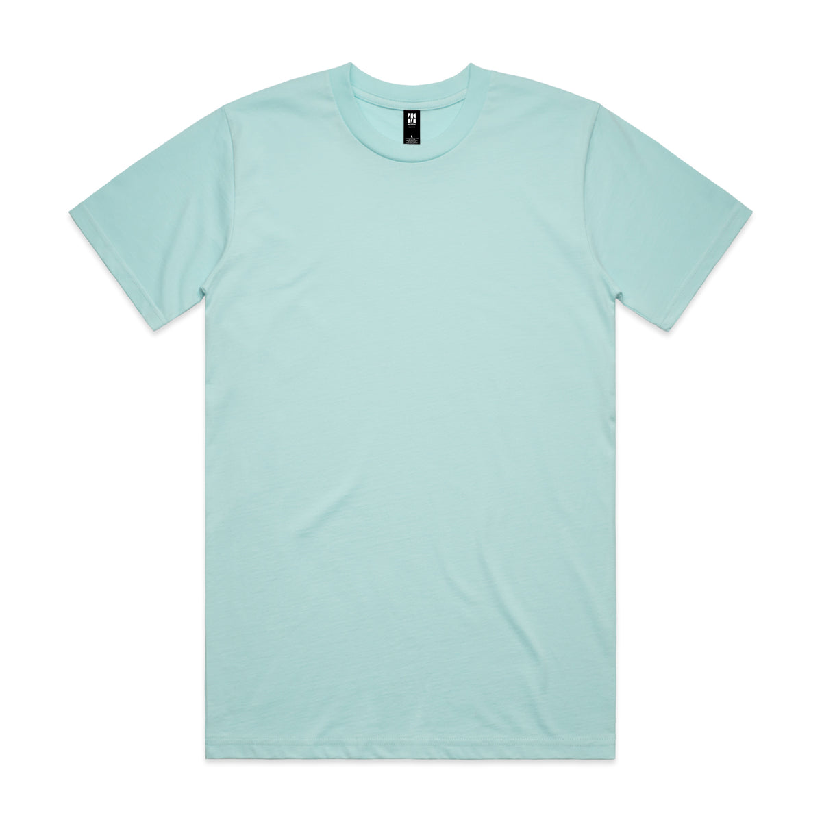 Classic heavyweight mint green cotton t-shirt with crew neck and short sleeves perfect for work uniforms and workwear