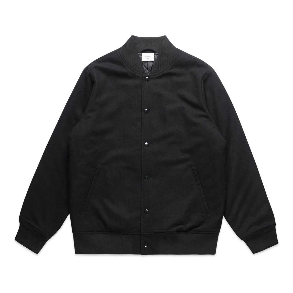 Felt Bomber Jacket 5512 - Black