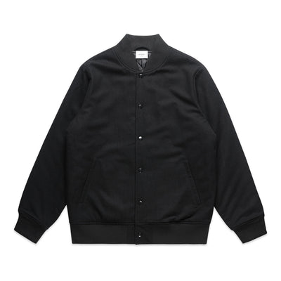 Felt Bomber Jacket 5512 - Black