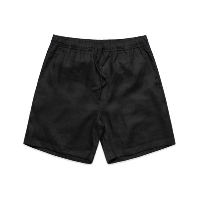 Linen Shorts 18" 5919 - Black
