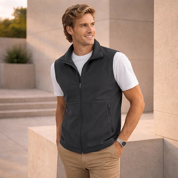 Men wearing winter workwear vests in Australia for uniforms and cold weather job sites