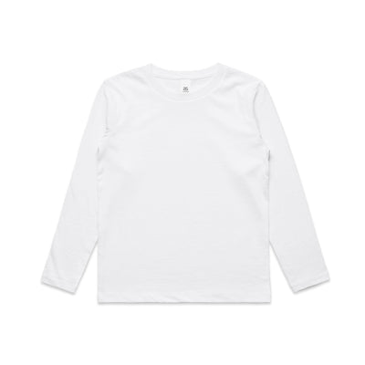 Kids Staple L/S Tee 3007 - White