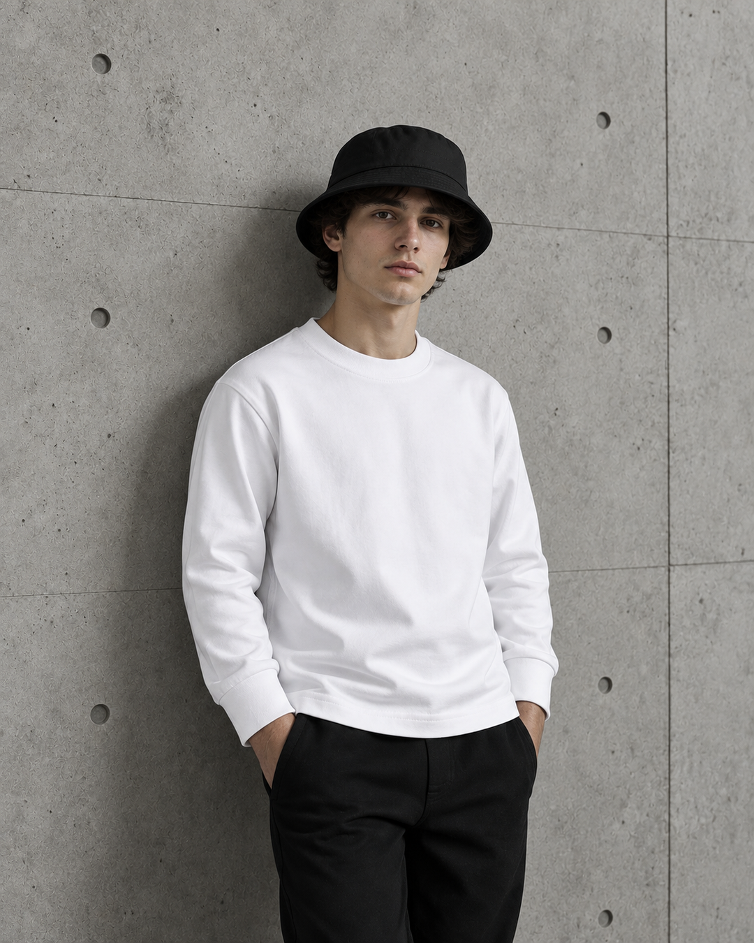 Kids Classic L/S Tee 3062 on a model