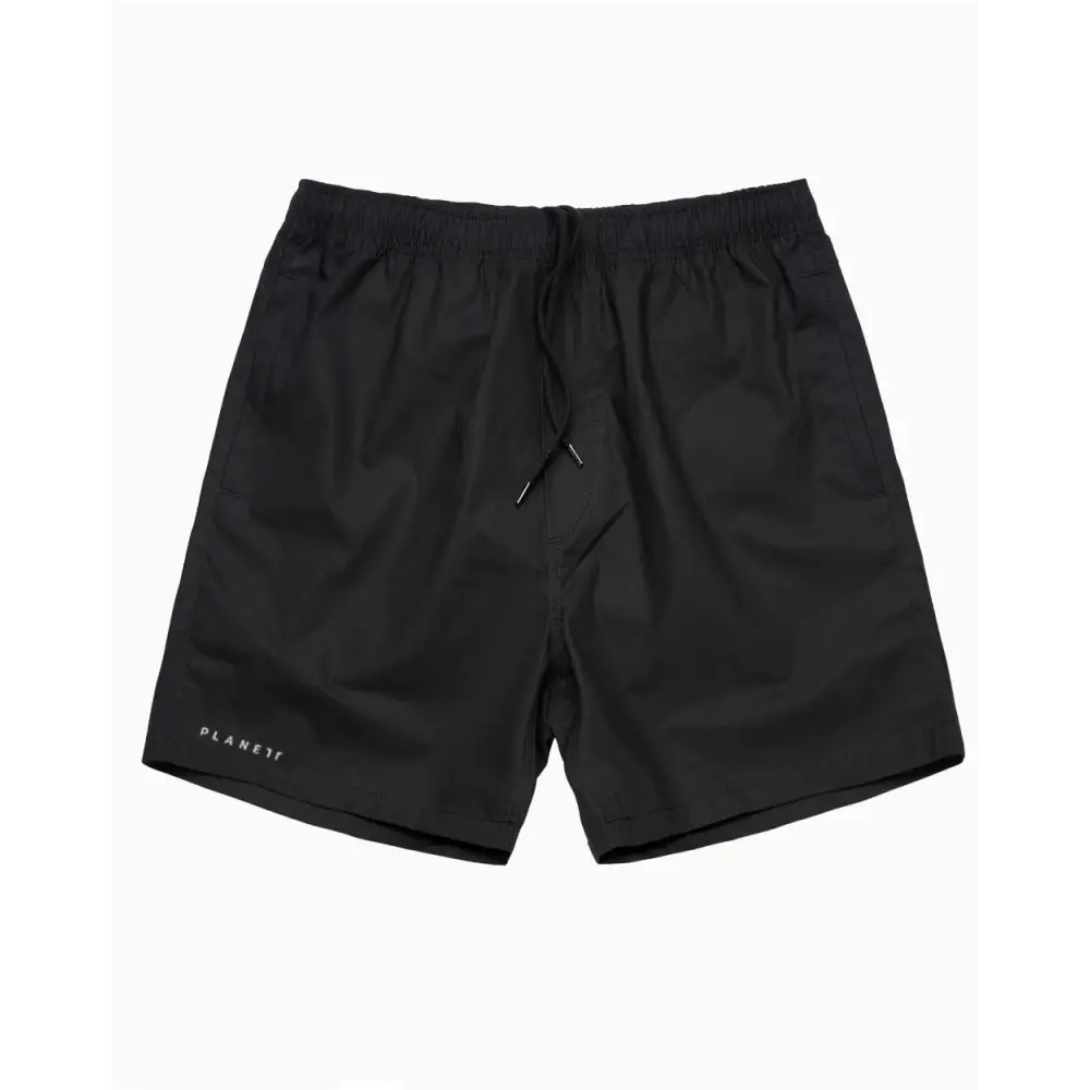 Black athletic shorts.